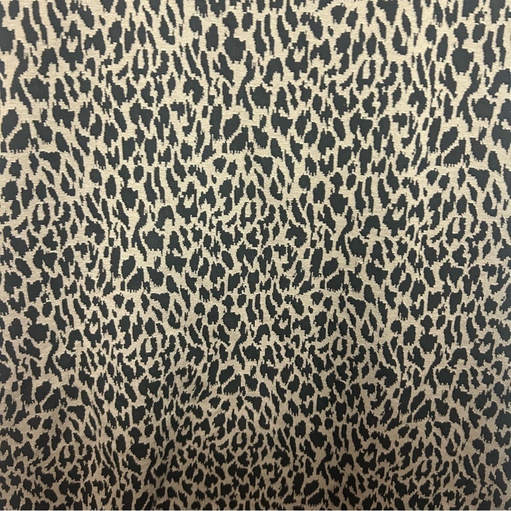 Nine West Leopard Print Sheath Dress XL Black Brown Stretch Career Cocktail - Picture 6 of 10